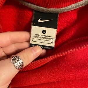 Red Nike sweater